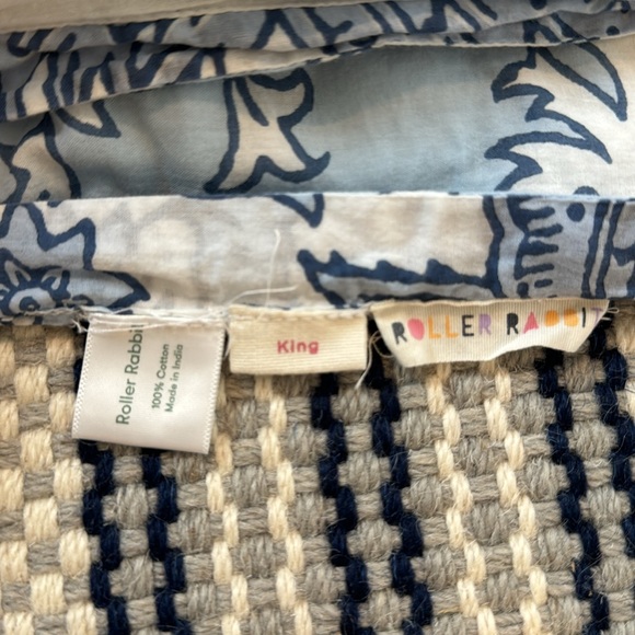 Roberta Roller Rabbit Amanda Quilt Blue Bell, King - Picture 3 of 5